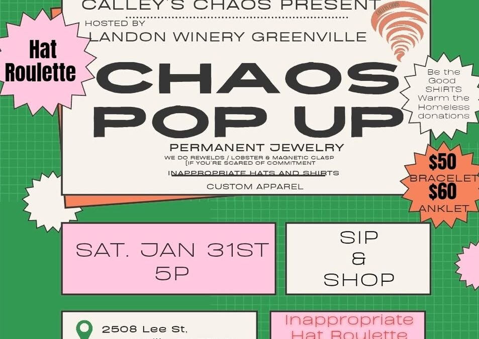 Chaos Pop Up! Vendor Market Greenville