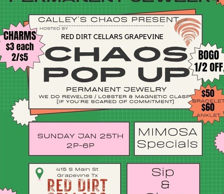 Chaos Pop Up Red Dirt Cellars