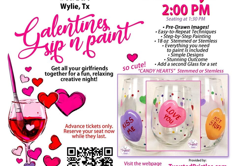 Galentine’s Glass Painting Wylie