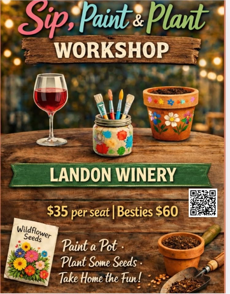 Sip Paint Plant: A Flower Pot Painting Workshop Wylie