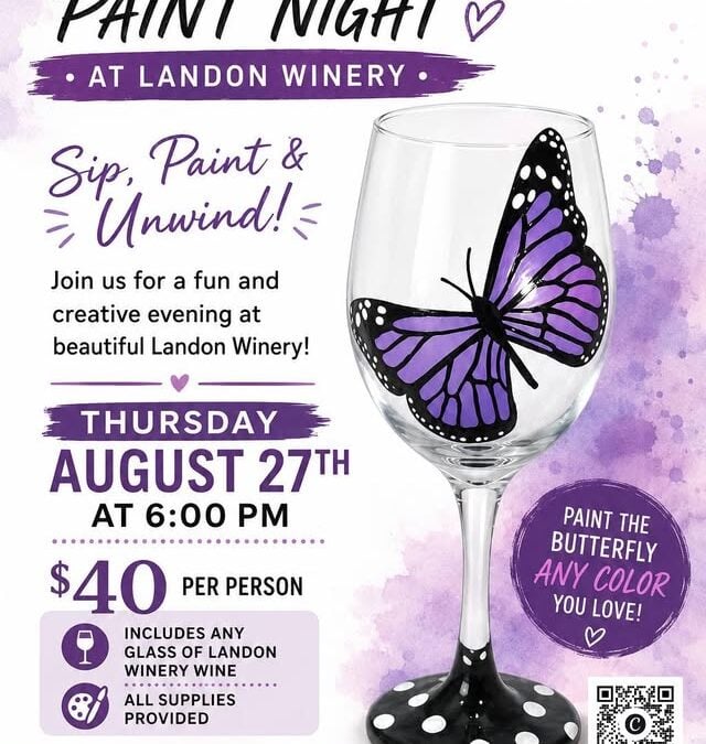 Wine Glass Painting Night Greenville